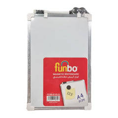 Funbo Magnetic Almunium Double Sided White Board A4 - Al Masam Stationery LLC