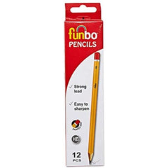 Funbo HB Pencil Yellow - Al Masam Stationery LLC