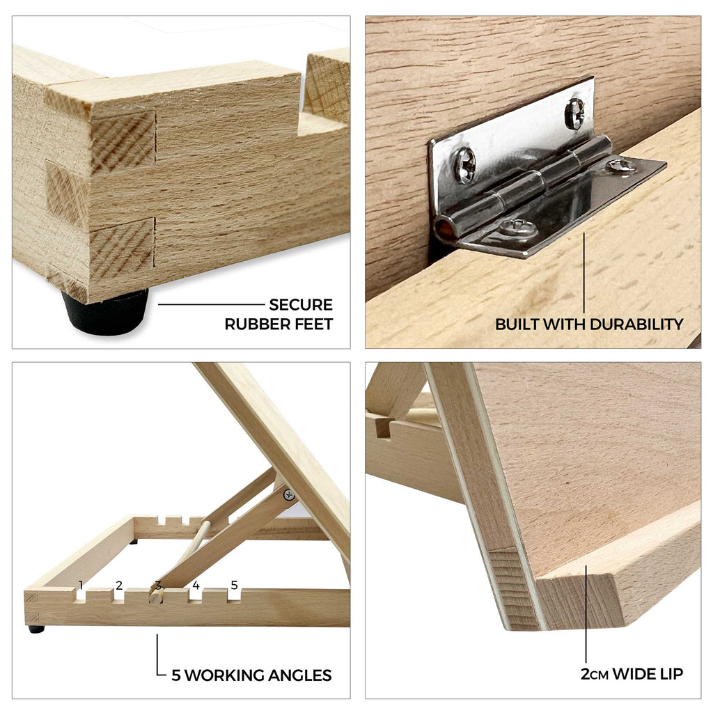 Zeiler A2 PREMIUM WOODEN TABLE EASEL - Al Masam Stationery LLC