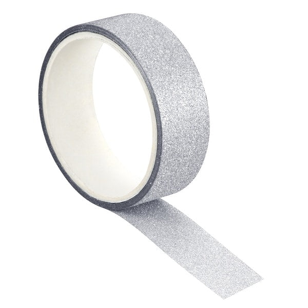 Silver Glitter Tape for Crafts & Decoration