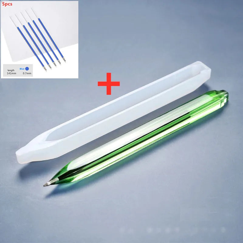 ELMAS Transparent Silicone Mold for Dried Flower Resin Pen - Al Masam Stationery LLC