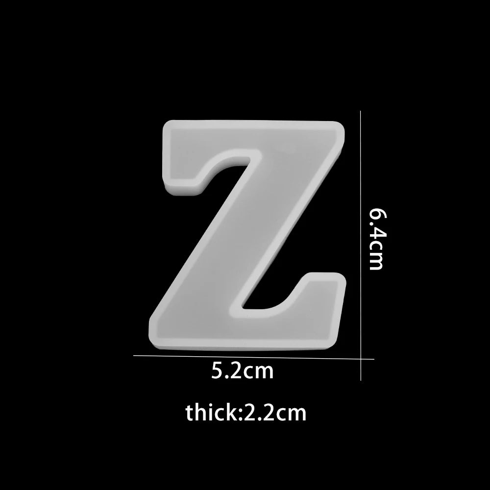 ELMAS 3D Alphabet Silicone Molds for DIY Jewelry & Crafts - Al Masam Stationery LLC