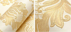 ELMAS Beibehang Luxury Classic Damask 3D Velvet Wallpaper - Al Masam Stationery LLC