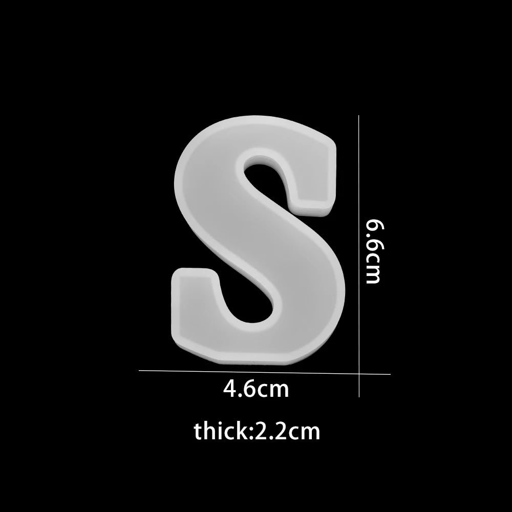 ELMAS 3D Alphabet Silicone Molds for DIY Jewelry & Crafts - Al Masam Stationery LLC