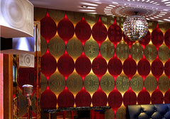ELMAS Luxury 3D Gold Flicker Waterproof Wallpaper Roll - Al Masam Stationery LLC