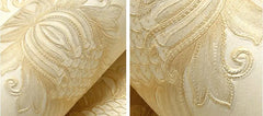 ELMAS Beibehang Luxury Classic Damask 3D Velvet Wallpaper - Al Masam Stationery LLC