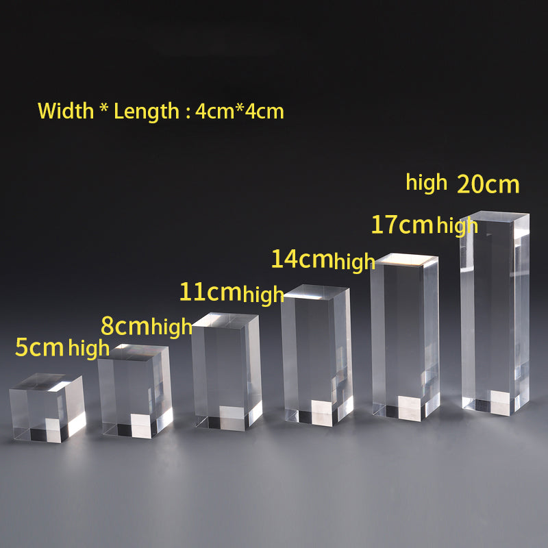 ELMAS Acrylic Plexiglass Square Jewelry Holder Stand - Al Masam Stationery LLC