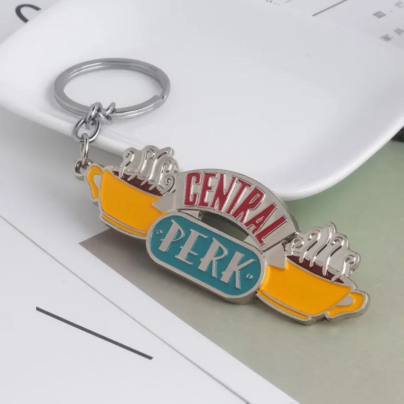 ELMAS Friends Monica's Door Keychain Central Perk Keyring - Al Masam Stationery LLC