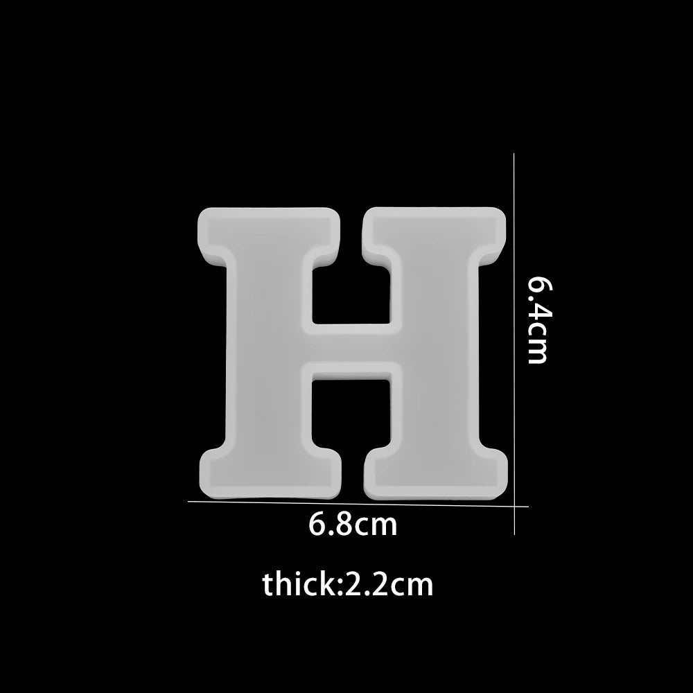 ELMAS 3D Alphabet Silicone Molds for DIY Jewelry & Crafts - Al Masam Stationery LLC