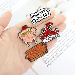 ELMAS Friends How You Doin Enamel Pin Classic TV Badge - Al Masam Stationery LLC
