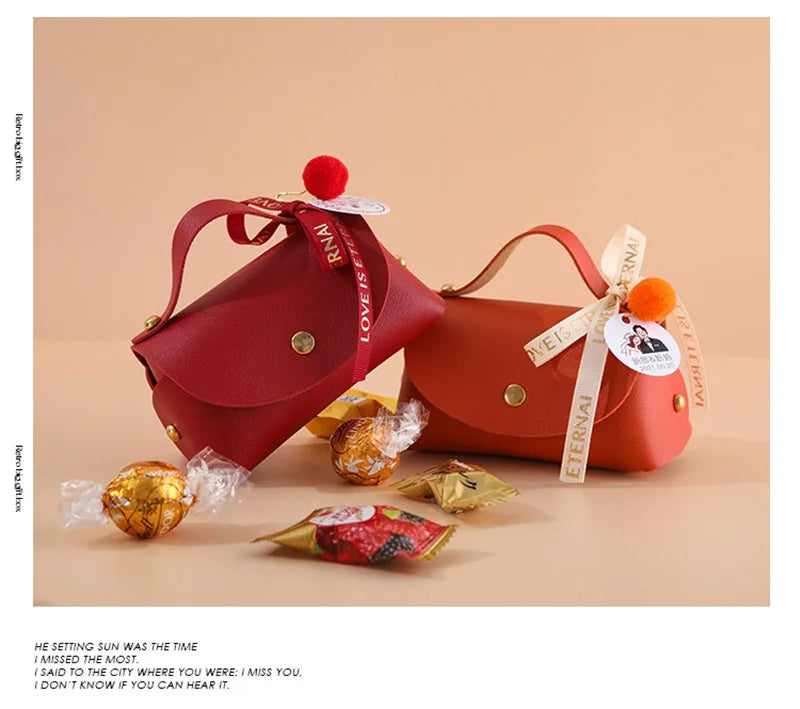 ELMAS Wedding Favors And Candy Box Gift Bags With Handles - Al Masam Stationery LLC