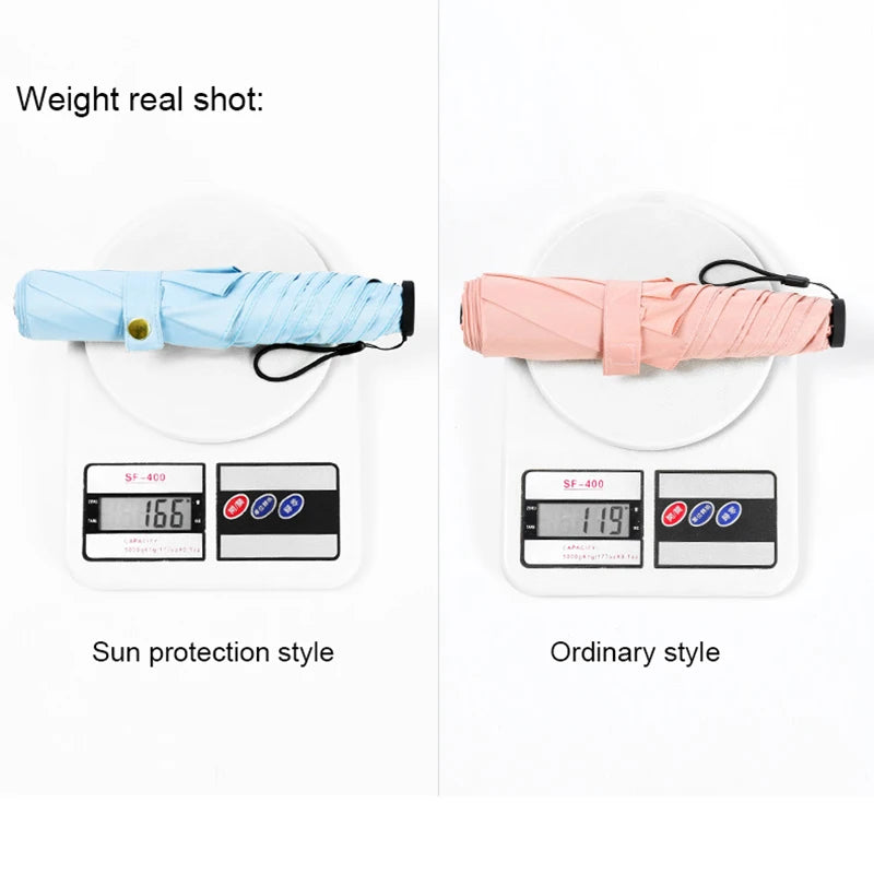 ELMAS 116g Super Lightweight Mini Sun Rain Umbrella - Al Masam Stationery LLC