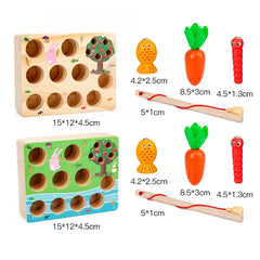 ELMAS Montessori Shape Sorter Carrot Harvest Game Toys