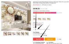 ELMAS Personalized Custom Mural 3D Wallpaper American Leaves - Al Masam Stationery LLC
