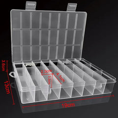 ELMAS Versatile 24 Compartment Organizer Storage Box