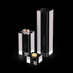 ELMAS Acrylic Plexiglass Square Jewelry Holder Stand - Al Masam Stationery LLC