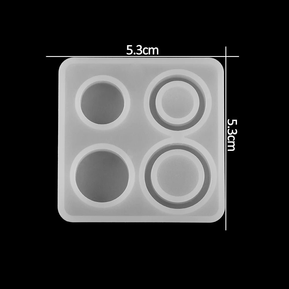 ELMAS Silicone Jewelry Molds - Heart, Round & Rectangle Shapes - Al Masam Stationery LLC