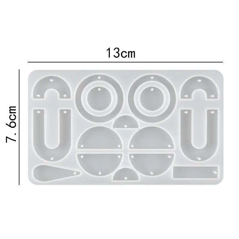 ELMAS Silicone Earring Mold for DIY Jewelry Crafting - Al Masam Stationery LLC