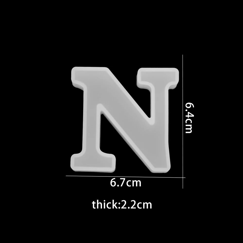 ELMAS 3D Alphabet Silicone Molds for DIY Jewelry & Crafts - Al Masam Stationery LLC