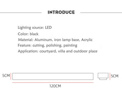 ELMAS Modern Waterproof LED Outdoor Wall Lamp - Al Masam Stationery LLC