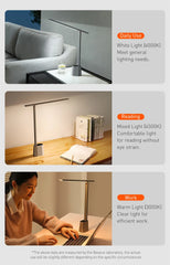 ELMAS Smart LED Desk Lamp - Eye-Caring Dimmable Light