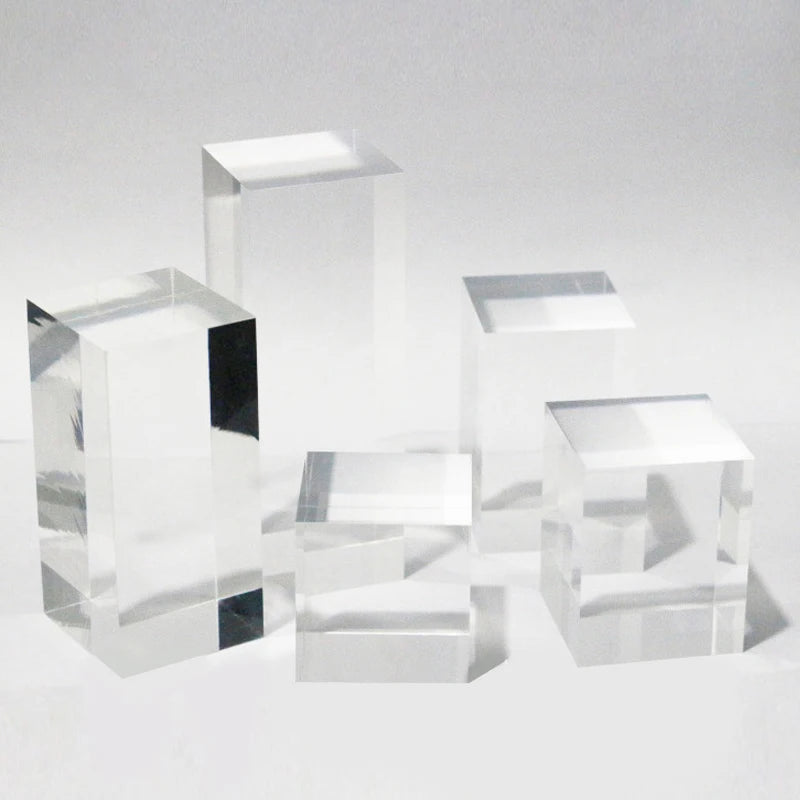 ELMAS Acrylic Plexiglass Square Jewelry Holder Stand - Al Masam Stationery LLC
