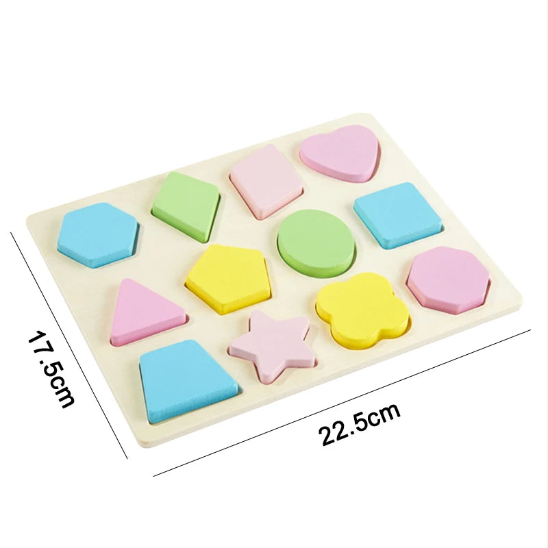 ELMAS Montessori Wooden Puzzles for Kids Early Learning - Al Masam Stationery LLC
