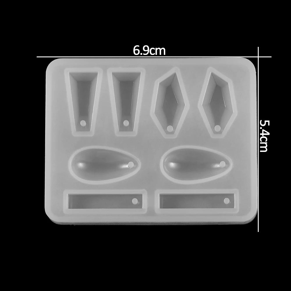 ELMAS Silicone Jewelry Molds - Heart, Round & Rectangle Shapes - Al Masam Stationery LLC