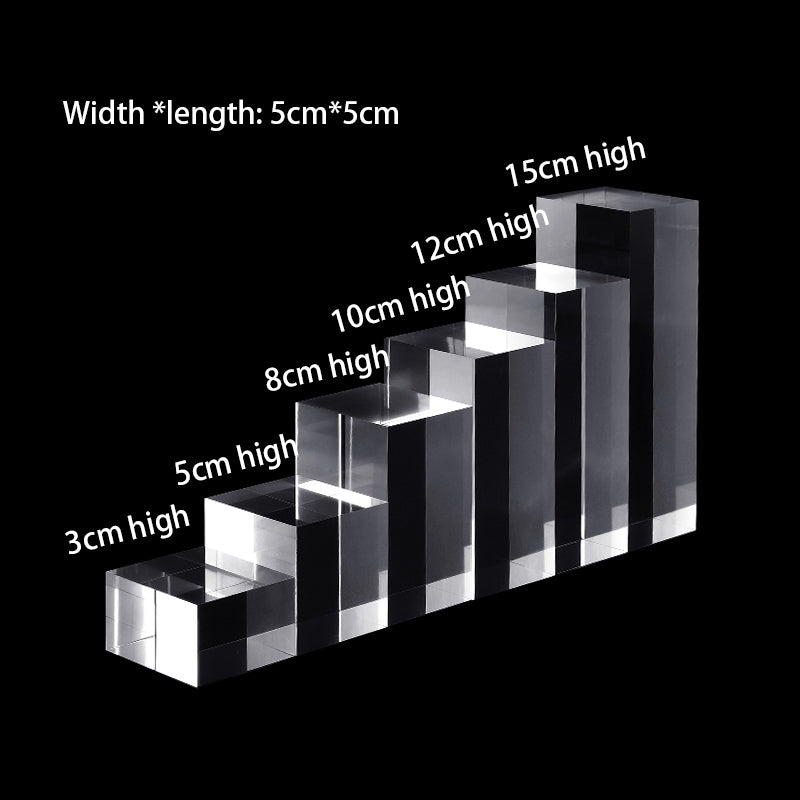 ELMAS Acrylic Plexiglass Square Jewelry Holder Stand - Al Masam Stationery LLC