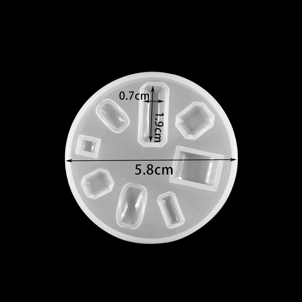 ELMAS Silicone Jewelry Molds - Heart, Round & Rectangle Shapes - Al Masam Stationery LLC