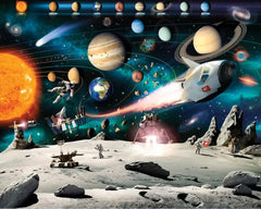 ELMAS Universe Galaxy 3D Mural Wallpaper for Walls - Al Masam Stationery LLC