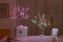 ELMAS Enchanted LED Mini Christmas Tree Night Light