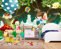 ELMAS Custom Dream Forest Mural Wallpaper for Kids Room - Al Masam Stationery LLC