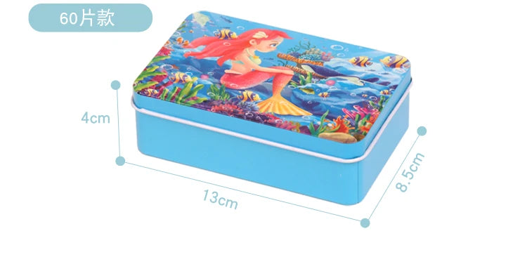 ELMAS New 60 Pieces Wooden Puzzles Kids Cartoon Fun - Al Masam Stationery LLC