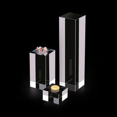 ELMAS Acrylic Plexiglass Square Jewelry Holder Stand - Al Masam Stationery LLC
