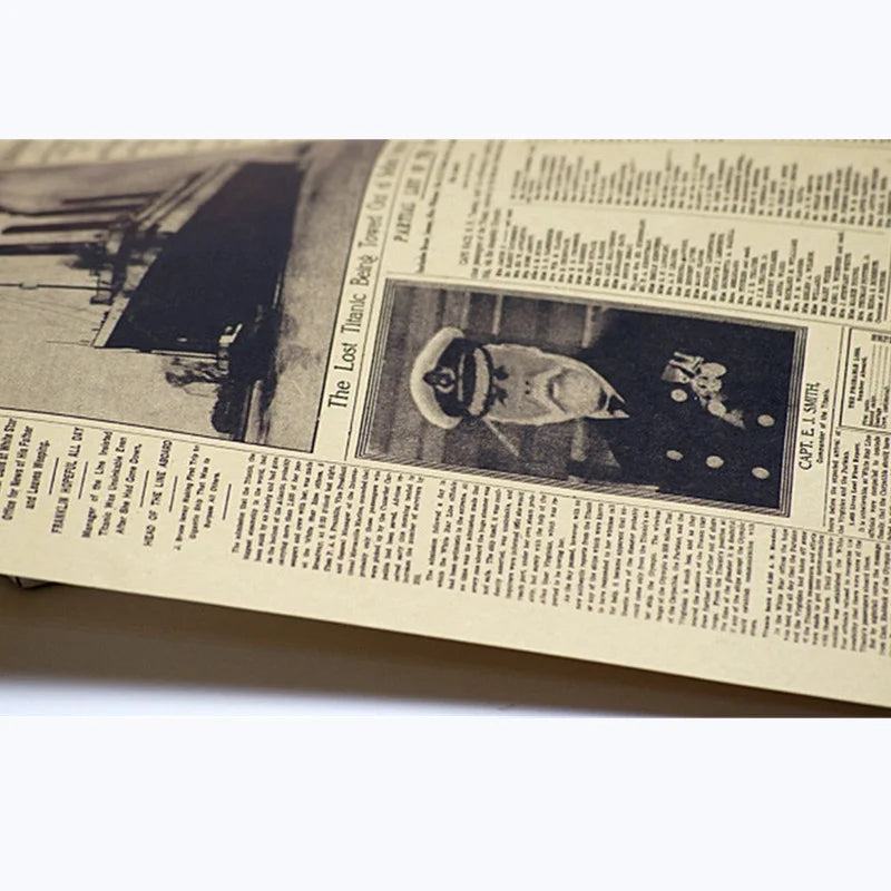 ELMAS Classic NY Times Titanic Shipwreck Wall Decor Stickers - Al Masam Stationery LLC