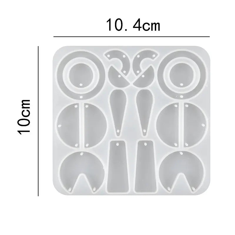 ELMAS Silicone Earring Mold for DIY Jewelry Crafting - Al Masam Stationery LLC