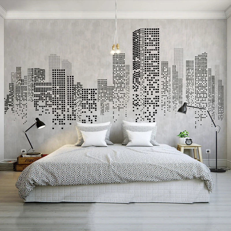 ELMAS Custom Abstract City Mural Wallpaper for Home Decor - Al Masam Stationery LLC