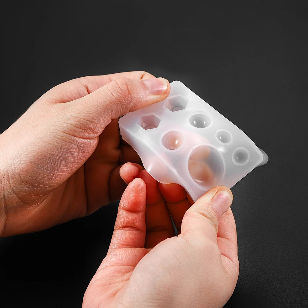 ELMAS Silicone Jewelry Molds - Heart, Round & Rectangle Shapes - Al Masam Stationery LLC