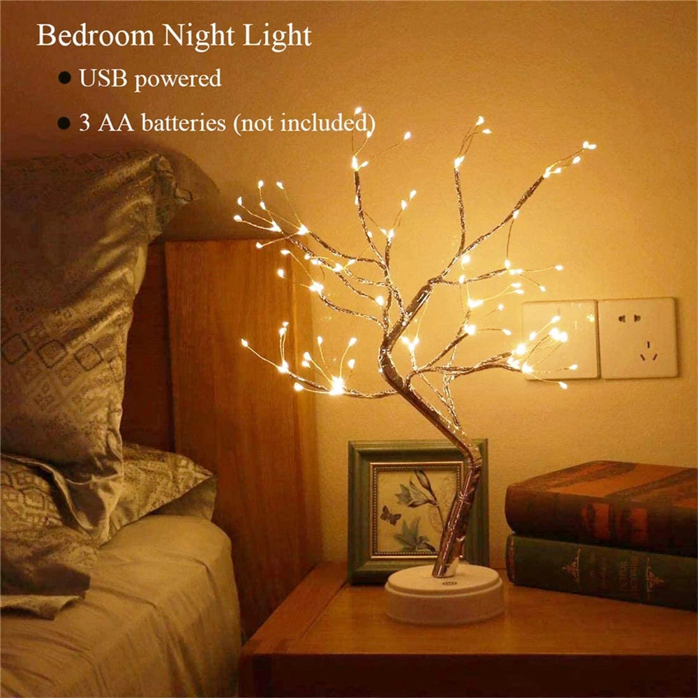 ELMAS Enchanted LED Mini Christmas Tree Night Light - Al Masam Stationery LLC