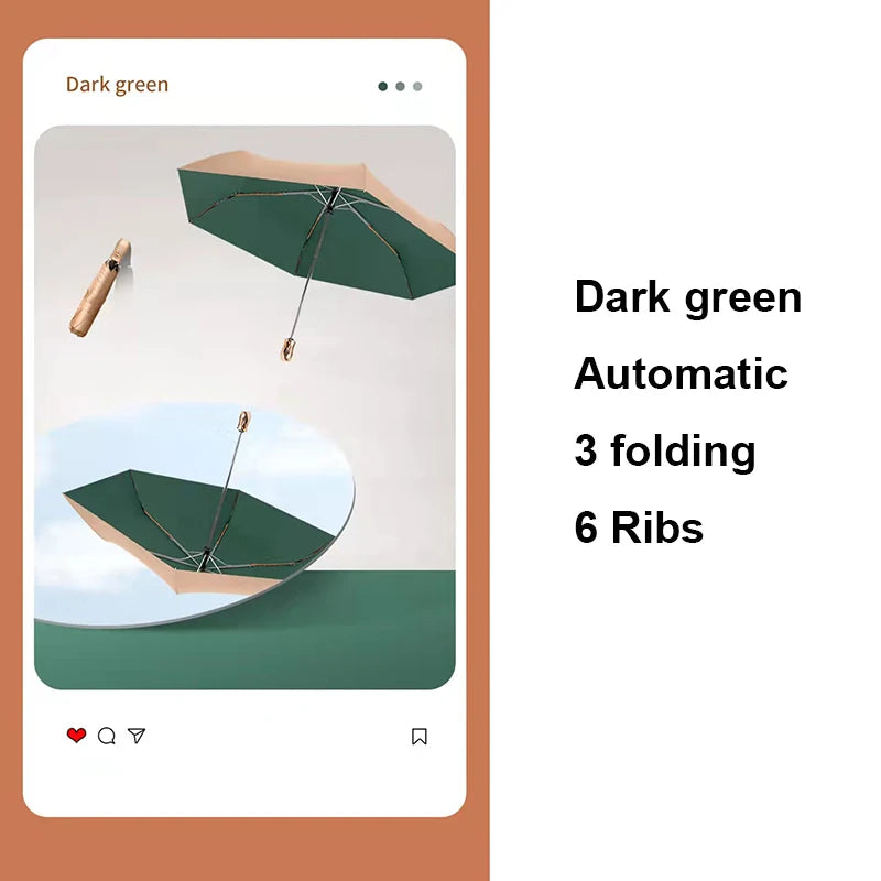 ELMAS New 6 Ribs Ultra-light Folding Umbrella for All - Al Masam Stationery LLC