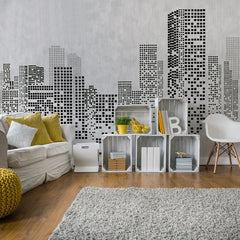 ELMAS Custom Abstract City Mural Wallpaper for Home Decor - Al Masam Stationery LLC