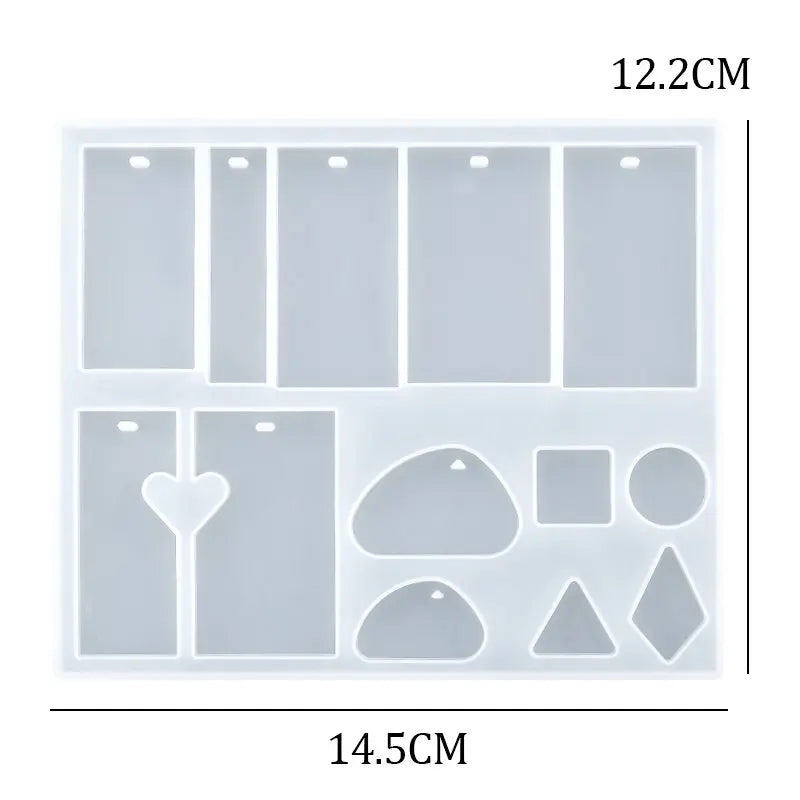 ELMAS Silicone Earring Mold for DIY Jewelry Crafting - Al Masam Stationery LLC