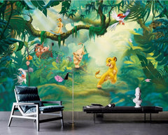ELMAS Custom Photo 3D Cartoon Animal Wallpaper Kids Room - Al Masam Stationery LLC