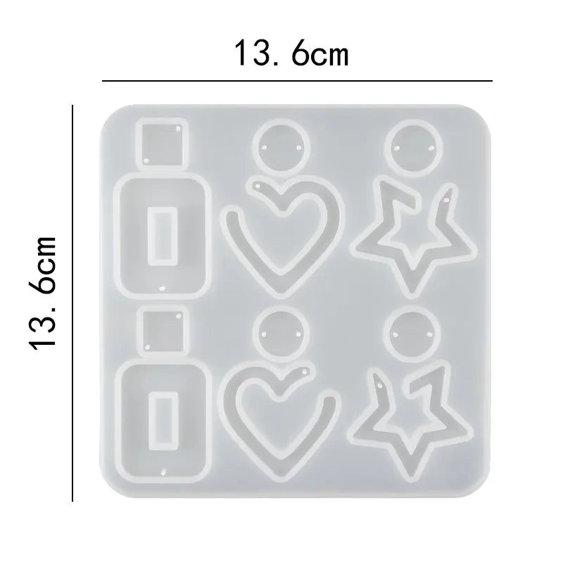 ELMAS Silicone Earring Mold for DIY Jewelry Crafting - Al Masam Stationery LLC
