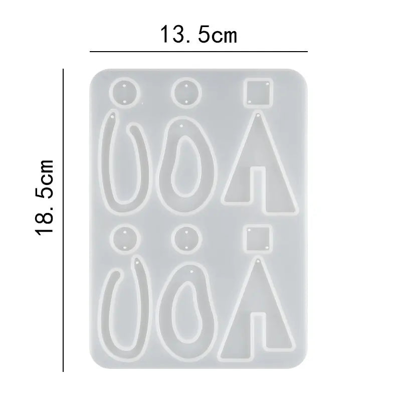 ELMAS Silicone Earring Mold for DIY Jewelry Crafting - Al Masam Stationery LLC
