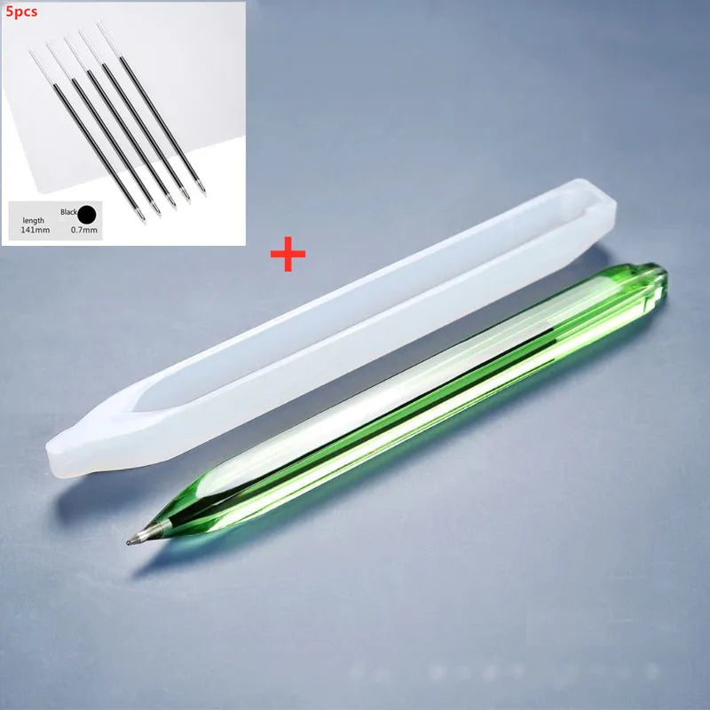 ELMAS Transparent Silicone Mold for Dried Flower Resin Pen - Al Masam Stationery LLC