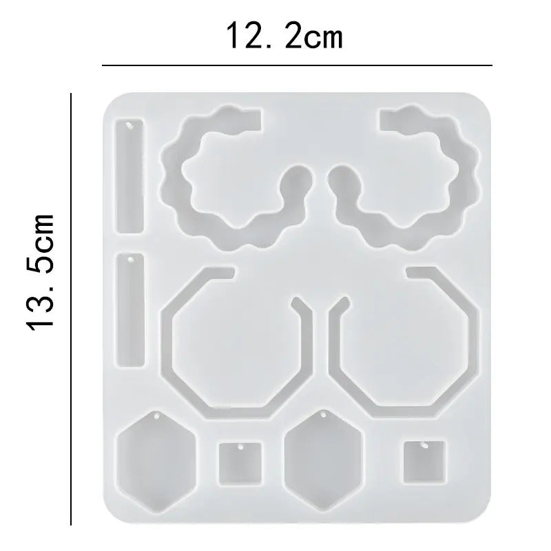 ELMAS Silicone Earring Mold for DIY Jewelry Crafting - Al Masam Stationery LLC