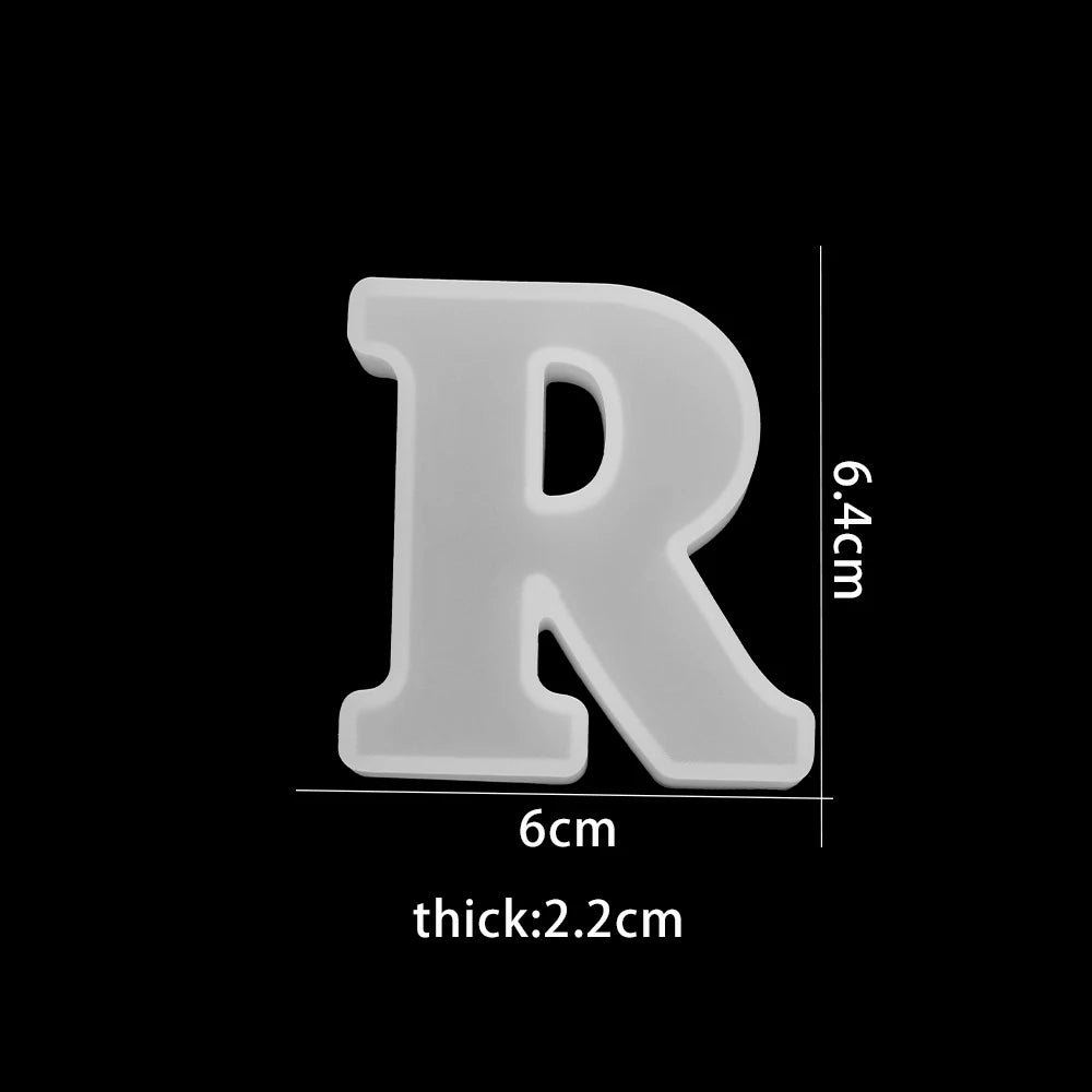 ELMAS 3D Alphabet Silicone Molds for DIY Jewelry & Crafts - Al Masam Stationery LLC