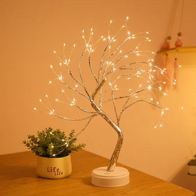 ELMAS Enchanted LED Mini Christmas Tree Night Light - Al Masam Stationery LLC